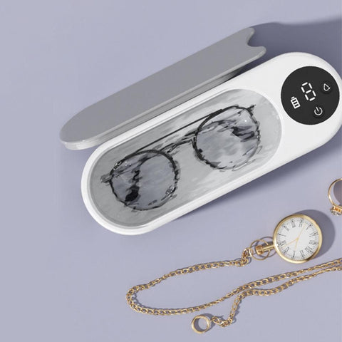 Portable Ultrasonic Sonic Wave Cleaner for Glasses Watch Jewellery