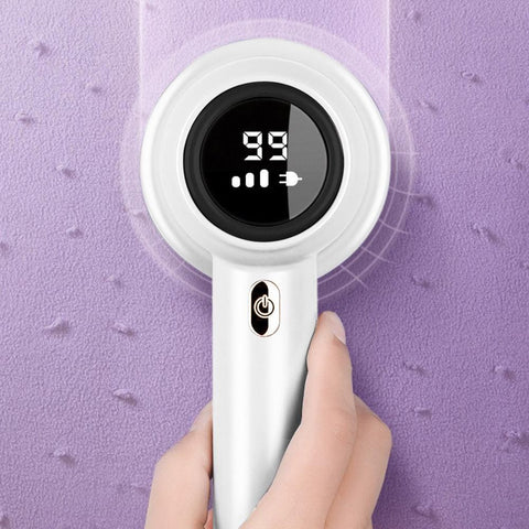Fabric Shaver Lint Remover Rechargeable Electric Portable Sweater Defuzzer with 3 Speeds White