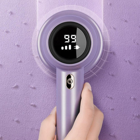 Fabric Shaver Lint Remover Rechargeable Electric Portable Sweater Defuzzer with 3 Speeds Purple