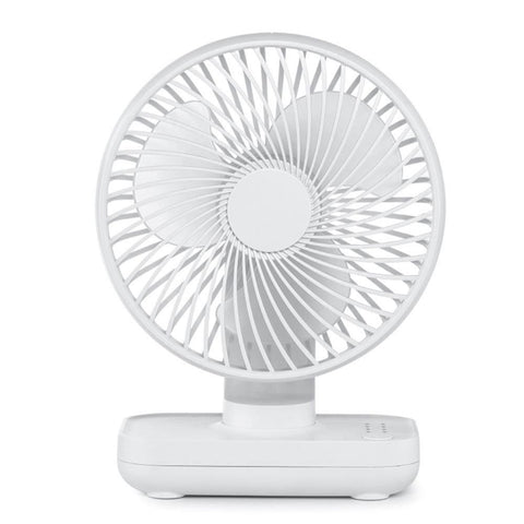 4-Speed Air Circulator Desk Fan Rechargeable Quiet Table Fan for Home Office Dorm Dark Blue