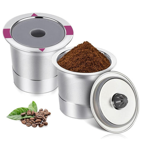2 PCS Stainless Steel Coffee Filter Pods Compatible with Keurig 1.0/2.0