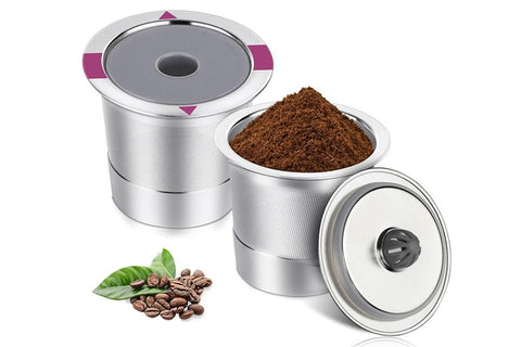 2 PCS Stainless Steel Coffee Filter Pods Compatible with Keurig 1.0/2.0