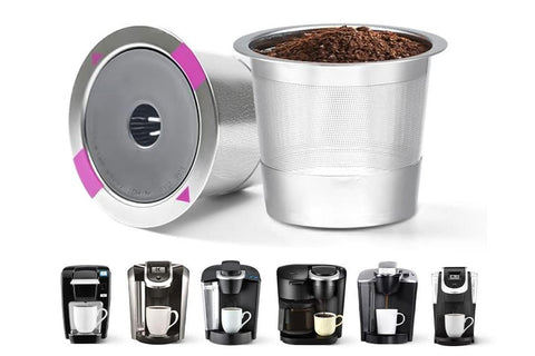 2 PCS Stainless Steel Coffee Filter Pods Compatible with Keurig 1.0/2.0
