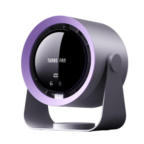 Digital Display Desk Fan Air Circulator Quiet Fan 100 Speeds Adjustable Table Fan for Camping Office Dorm Khaki