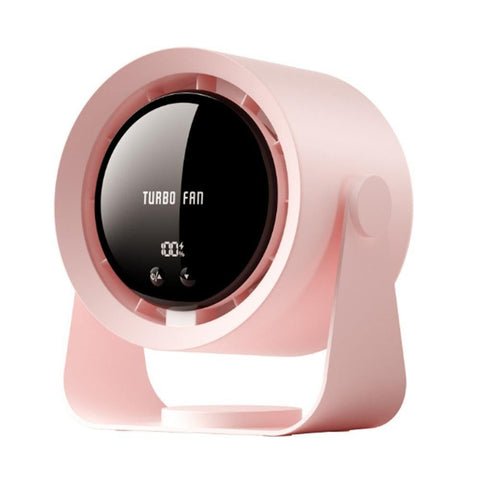 Digital Display Desk Fan Air Circulator Quiet Fan 100 Speeds Adjustable Table Fan for Camping Office Dorm Grey