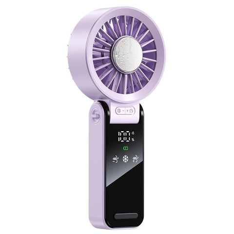 Handheld Foldable High-Speed Fan - Portable for Travel Outdoor Home and Office Dark Gray