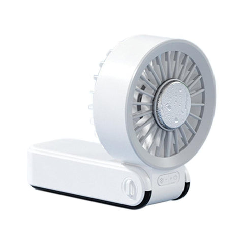 Handheld Foldable High-Speed Fan - Portable for Travel Outdoor Home and Office Off White