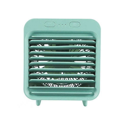 Portable Air Conditioner Fan 3 Speeds Cooling Humidifier Fan for Room Desk Bedroom Office Green