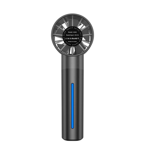 Portable High-Speed USB Mist Fan - Rechargeable Cooling Fan for Travel Office & Home White