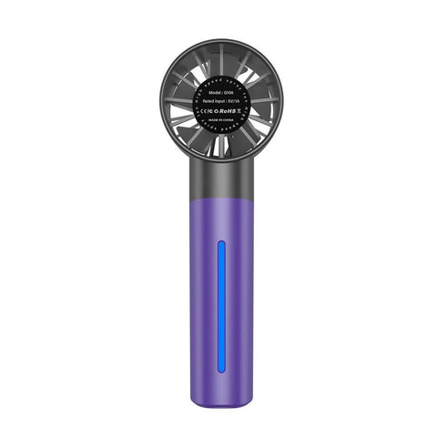 Portable High-Speed USB Mist Fan - Rechargeable Cooling Fan for Travel Office & Home White