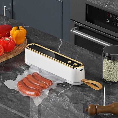 Cordless Portable Mini Vacuum Sealer Machine White