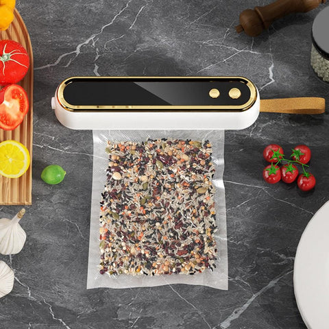 Cordless Portable Mini Vacuum Sealer Machine White