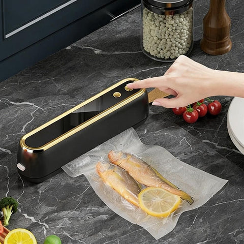 Cordless Portable Mini Vacuum Sealer Machine Black