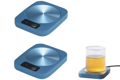 Electric Coffee Mug Warmer Milk Food Hot Plate Cup Warmer for Home Office Blue