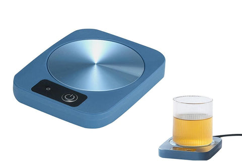 Electric Coffee Mug Warmer Milk Food Hot Plate Cup Warmer for Home Office Blue