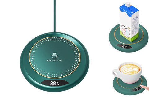 Electric Coffee Mug Warmer Milk Food Hot Plate Cup Warmer for Home Office Green