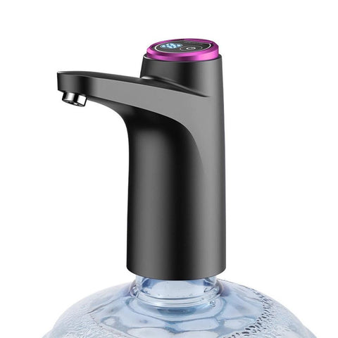 Electric Water Dispenser Pump Automatic Water Bottle Pump for Universal Bottle Black