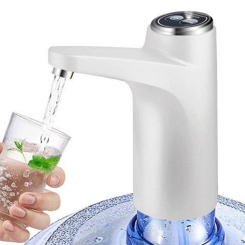 Electric Water Dispenser Pump Automatic Water Bottle Pump for Universal Bottle White