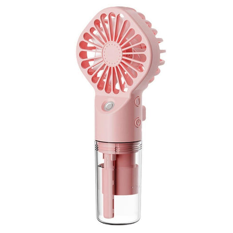 Handheld Misting Fan - Portable Rechargeable Spray Cooling Fan for Home & Office Black
