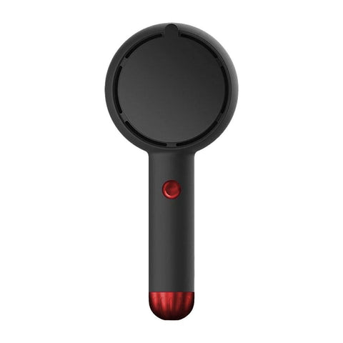 Mini Handheld Fan with LED Light Makeup Mirror Rechargeable Portable Fan Black