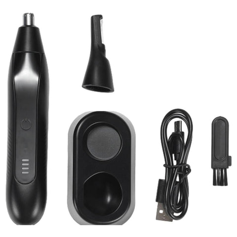 2-in-1 Electric Nose Hair Trimmer For Men Replaceable Eyebrow Body Hair Clipper
