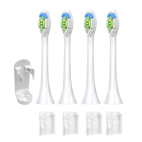 4Pcs Electric Toothbrush Replacement Heads Compatible with Philips HX3/HX6/HX9 Series White