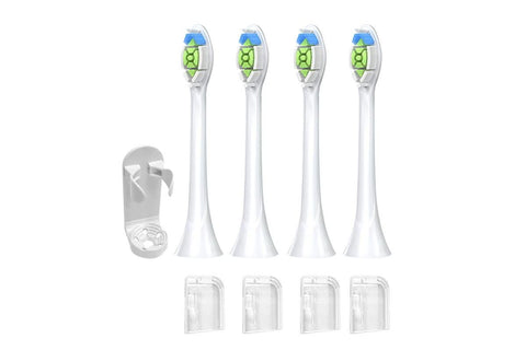 4Pcs Electric Toothbrush Replacement Heads Compatible with Philips HX3/HX6/HX9 Series White