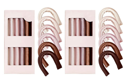 12Pcs Heatless Hair Curler For Long Medium Hair Curls-Multicolor
