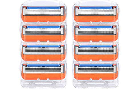 2 Sets of 4 Pcs Replacement 5 Blades Razor Blades for Men Razor Refills for Gillette