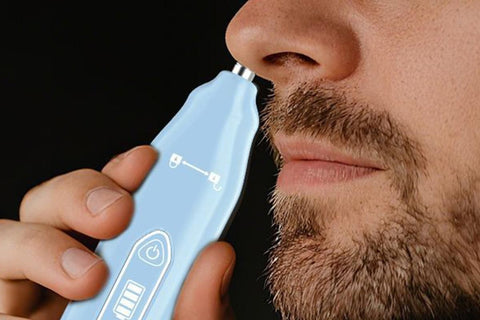 3-in-1 Electric Shaver Nose Hair Trimmer for Face Body Bikini Underarm and Legs - Sky Blue