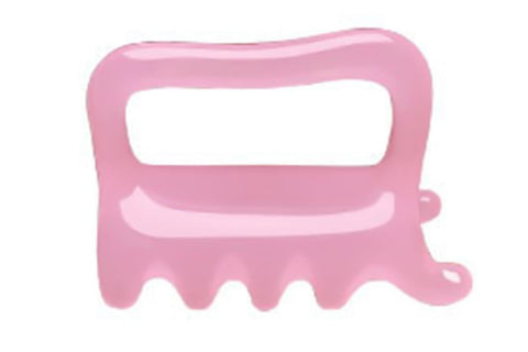 Back Massager Handheld Acupressure Gua Sha Tool for Full Body Muscle Relief -Pink