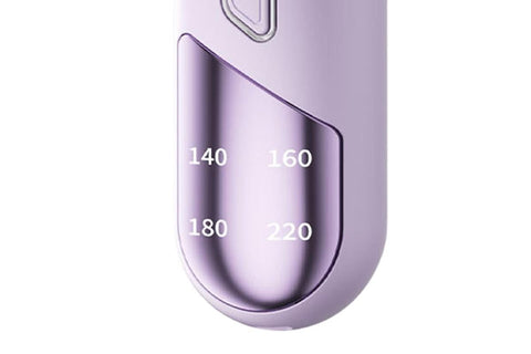Cordless Hair Straightener Brush Mini Hot Comb for Women Anti-Scald Protection -Purple