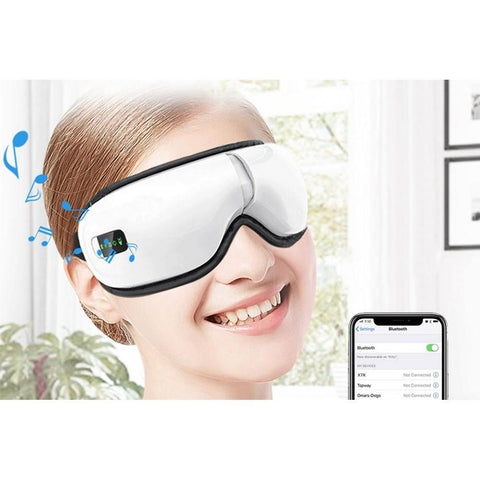 Electric Eye Massager Wireless Rechargeable Eye Massage Mask for Relax Dry Eyes Vibration