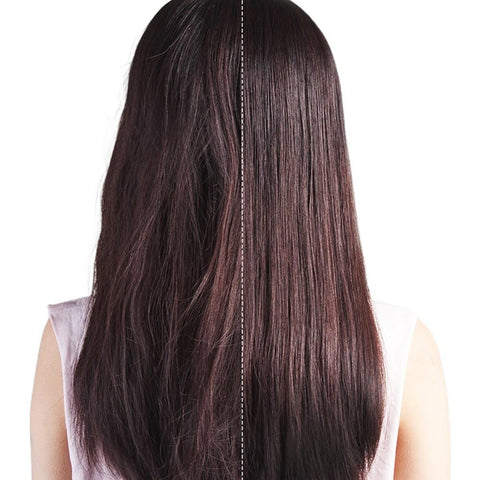 Hair Straightener Brush Fast Heating Electric Hot Negative Ion Straightening Comb for Home Salon -Black