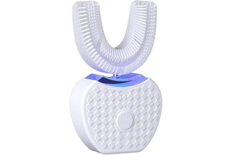 U-Shaped Electric Toothbrush 360-degree Sonic Cleaning Tooth Brush for Adults-white