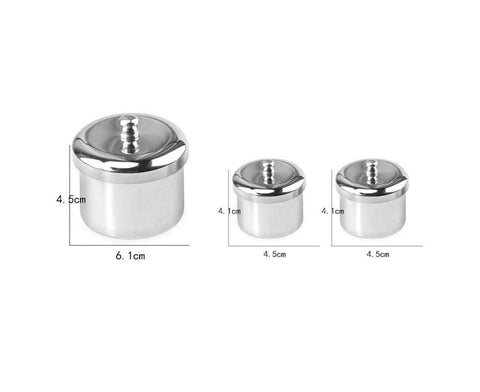 3Pcs Manicure Liquid Cup Acrylic Powder Organizer Tray with Nail Brush Holder
