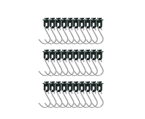 1 Set Plant Hanging Hook S-shaped - Green