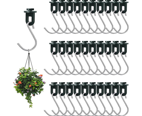 1 Set Plant Hanging Hook S-shaped - Green
