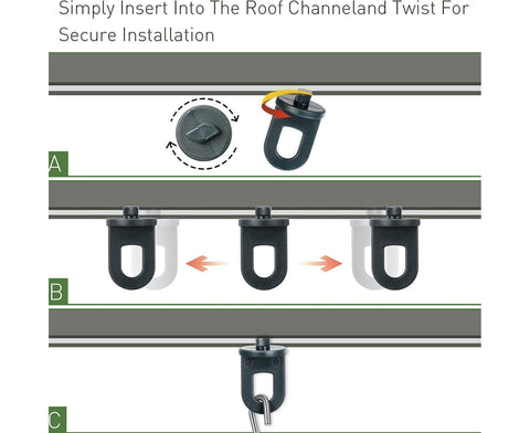 1 Set Plant Hanging Hook S-shaped - Green