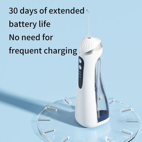 Portable Electric Water Flosser, 3-Speed High-Pressure, Orthodontic Home Oral Care Water Flosser - Black