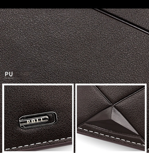 Men's Short Bifold PU Wallet, Geometric Embossed Billfold with Multiple Card Slots and Zipper Coin Pocket for Business and Casual Daily Use - Light Brown