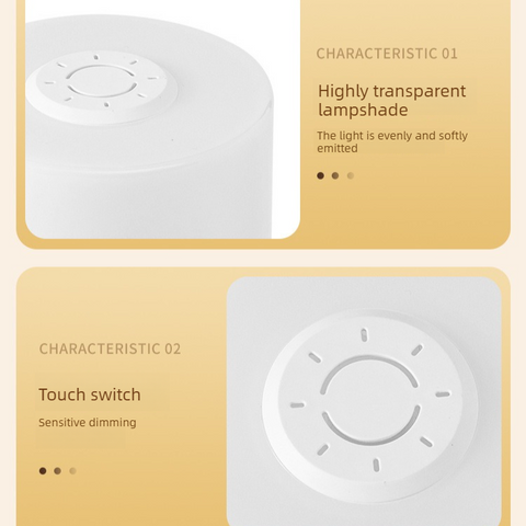 Remote Control Touch Bedside Night Light with Digital Clock, 3 Color Temperature & Dimmable LED Table Lamp,for Bedroom Baby Room Dorm