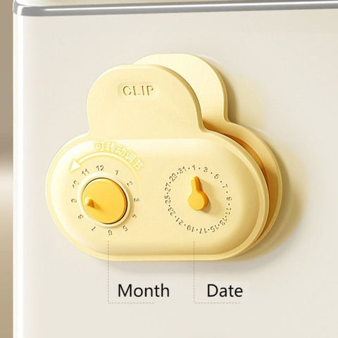 5PCS Cloud Magnetic Sealing Clips with Date Markers, Dual-Use Food Bag Sealer & Fridge Magnets
