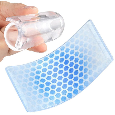 2PCS Self-Adhesive Gel Pads for Ski Boots, Anti-Friction Shock Absorbing Liners, Reusable & Washable