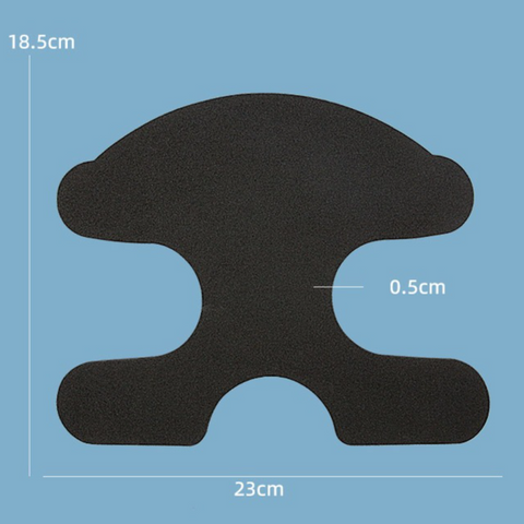 5 Pairs 10PCS Self-Adhesive EVA Heel Pads for Ski Boots, Curved Shock Absorbing Anti-Friction Foam Liner Inserts
