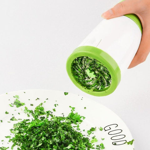 Handheld Herb Mill Grinder, Manual Parsley Cilantro Garlic Spice Shredder for Kitchen