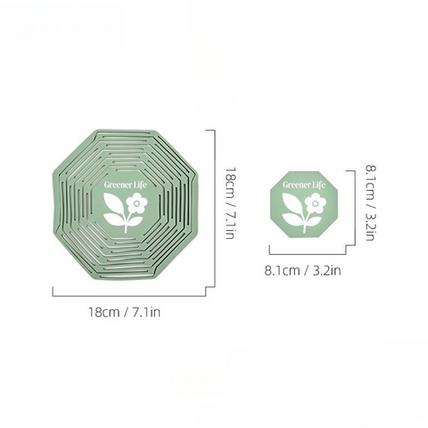 2-in-1 Transformable Silicone Coaster Carrier, Foldable Reusable Wine, Milk Tea, and Beverage Carry Bag & Heat Mat Gift - Green