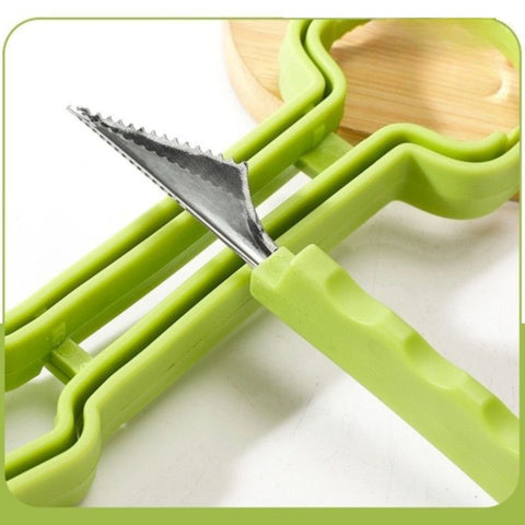 3-in-1 Stainless Steel Fruit Carving Scoop, Multi-Function Melon Seed Remover Kitchen Tool