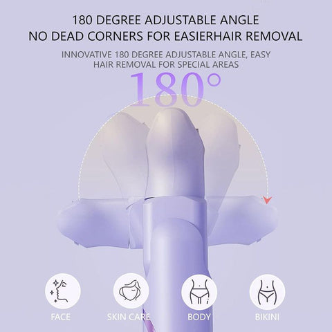 Digital Display Type-C Multi-Functional Electric Hair Remover for Women – White