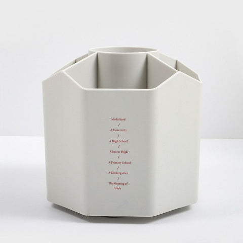 1pc 360-Degree Spinning Organizers, Desktop Storage Stationery Supplies,  for Office, School, Art Supply, Kids